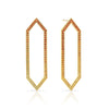 Ombre Yellow Sapphire Large Marquis Earrings | Yellow Gold