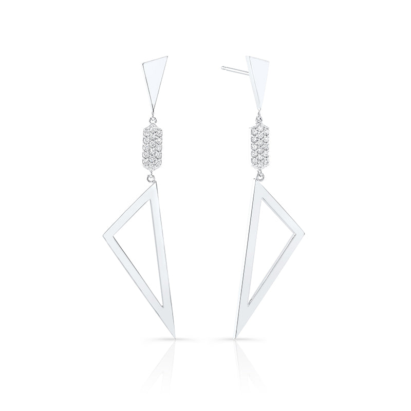 Multi Shape Earrings - Diamond Center | White Gold