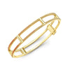 Locking Cage Bracelet | Yellow Gold with Ombre Yellow Sapphires on Lateral Bars