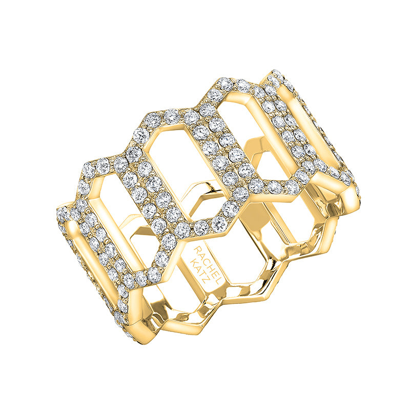 Diamond Open Marquis Ring | Yellow Gold
