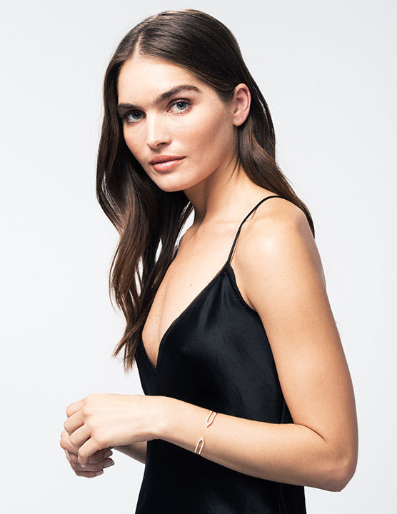 Diamond Hinge Dagger Cuff | Yellow Gold