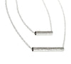 Double Tube Multi-Length Necklace | Silver Plated Brass