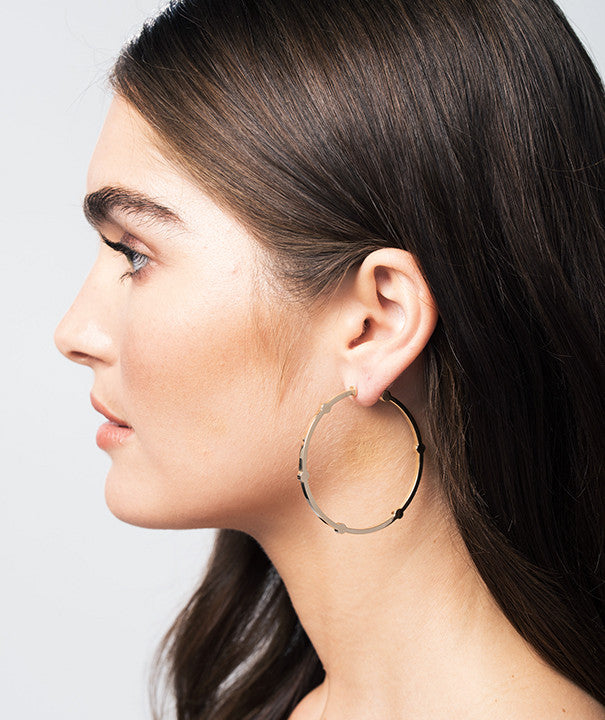 Large Cage Hoops | Rose Gold