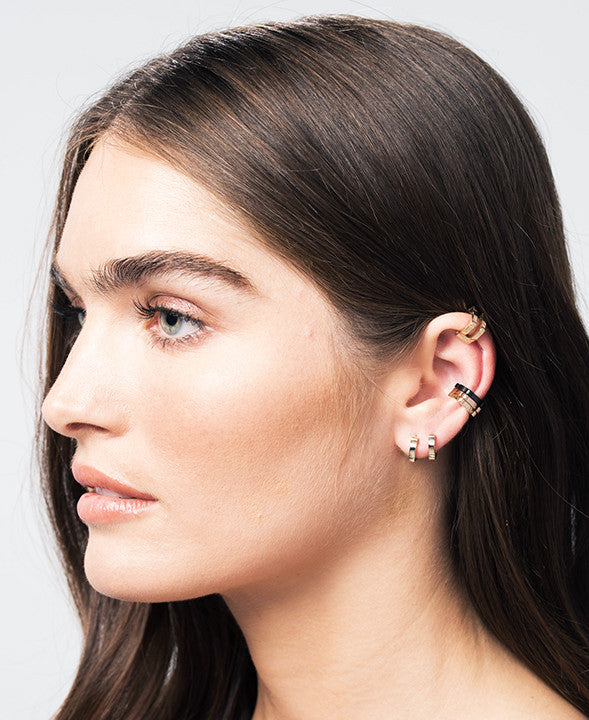 Single Cage Ear Cuff | White Gold