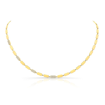 Diamond Confetti Necklace | Yellow Gold