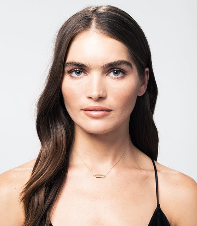 Mini Marquis Necklace | White Gold