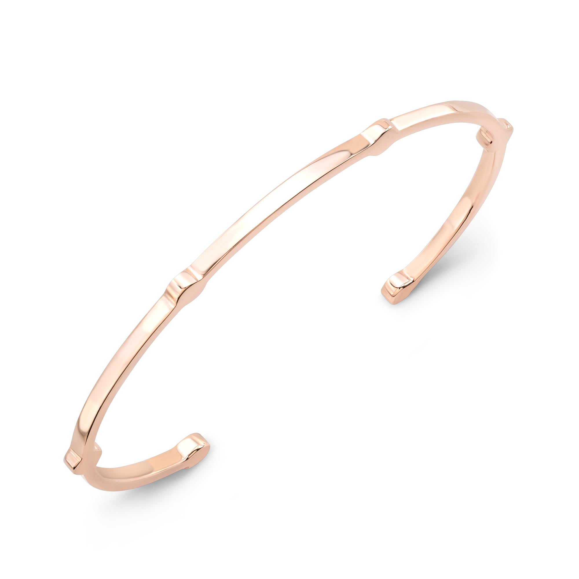 Open Gear Bangle | Rose Gold