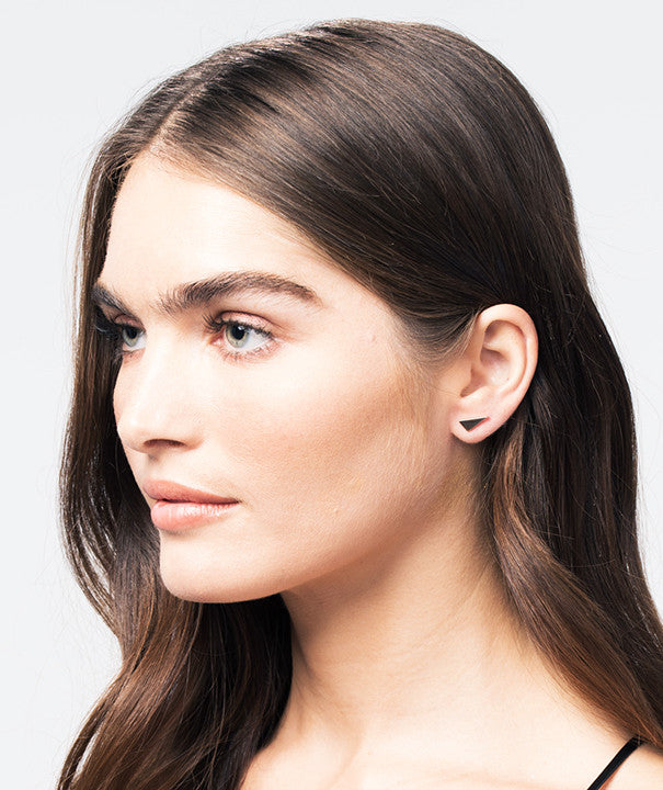 Triangle Studs | Yellow Gold